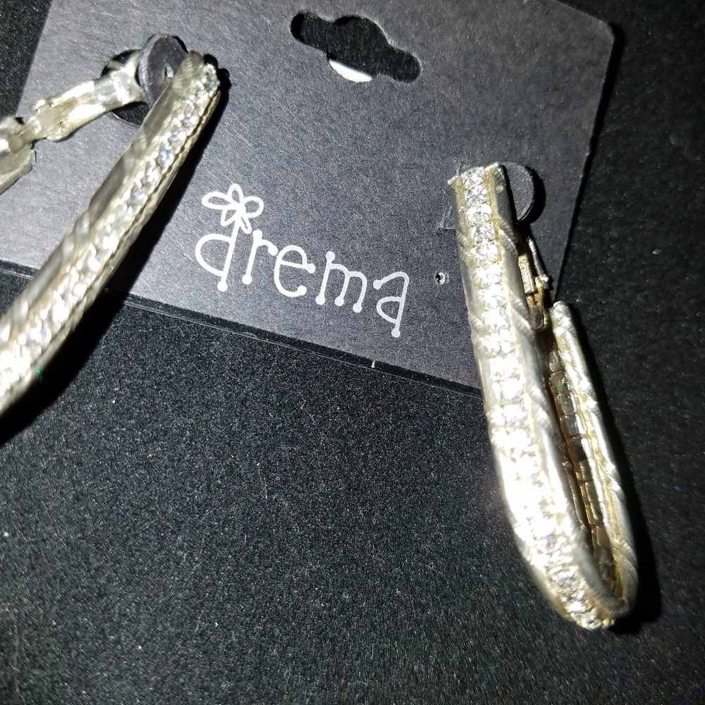 Rhinestone Hoops - Picture 3 of 6